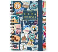 Agenda Legami 12 mesi, 2026, settimanale, Small Weekly Spiral Bound - Travel Stickers