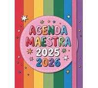 Agenda maestra 2025/2026: Organizzatore Settimanale E Mensile ( settembre 2025 - luglio 2026 )| Registro del professore