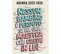 Agenda Maestra 2025 2026 Settimanale A5: Regali Insegnanti Fine Anno Elementare Asilo Infanzia , Originale