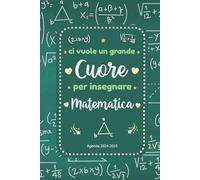 Agenda Maestra Matematica 2024 2025: Idea regalo professori fine anno | pianificatore settimanale e mensile | 12 mesi | nido asilo elementare scuola secondaria | formato piccola a5