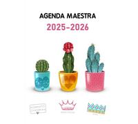 Agenda Maestra scuola primaria 2025 /26: Planner settimanale A4 con registro di classe, completo e pratico, una Settimana in 2 pagine | Formato grande A4.