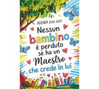 Agenda Maestro: Regali Maestre Fine Anno | Diario Settimanale Una Settimana Su 2 Pagine