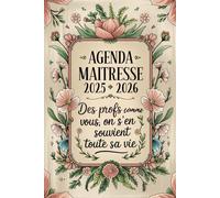 Agenda Maitresse 2025 2026: Cadeau Maitresse | Joli Planificateur Semainier Personnalisé Pour Les Maitresses