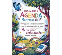 Agenda Maitresse 2026 2027: Cadeau Maitresse D'école Fin D'année