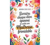 AGENDA MAITRESSE 2026 2027: Cadeau Maitresse D'école | L'élégance de l'organisation.