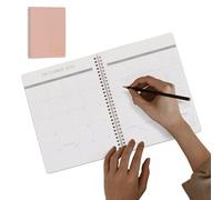 Agenda mensile 2025-2026, agenda mensile estetica, organizza facilmente le tue attività per una migliore efficienza lavorativa, agenda concisa e per controllare le attività