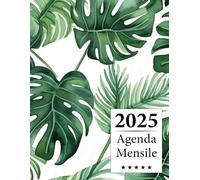 Agenda Mensile 2025: Un anno da gennaio 2025 a dicembre 2025, A4