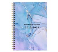 Agenda Mensile 2026-2028 - Agnda A Triennale, Design Semplice In Tinta Unita, 21,5x14,8x1,7 Cm Agenda Mensile Per Scuola, Ufficio E Uso Domestico