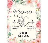 Agenda Mensile 2026-2028 per Infermiere: 3 Anni Pianificatore A4 da Gennaio a Dicembre Regalo per Donna e Studentessa.