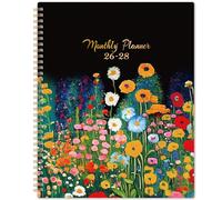 Agenda mensile 2026-2028, planner 2026-2028 da luglio 2026 a giugno 2028, planner mensile 20,5 x 27,9 cm, 24 mesi con linguette, tasca posteriore