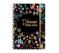 Agenda mensile 2026-2028, planner mensile 3 anni 2026-2028, calendario con 36 schede M-onthly, calendario 3 anni con copertina rigida e linguette M-onthly, ideale per una pianificazione a lungo