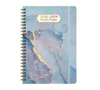 Agenda mensile 2026-2028, planner mensile 3 anni 2026-2028, calendario con 36 schede M-onthly, calendario 3 anni con copertina rigida e linguette M-onthly, ideale per una pianificazione a lungo