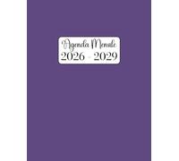 Agenda Mensile 2026-2029: Quattro anni, da gennaio 2026 a dicembre 2029, formato A4