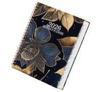 Agenda Mensile 2026,Agenda Con Scrittura | Calendario Settimanale Con Fiori E Date,Per La Pianificazione Di Casa Scuola Aula Studio Lavoro Appuntamento Accademico Natale Compleanno