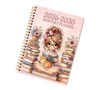 Agenda mensile 5 anni, agenda 2026-2030, planner a spirale