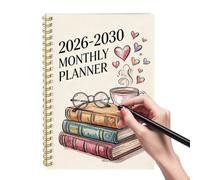 Agenda Mensile 5 Anni Calendario Rilegato a, Quaderno Agenda | Planner per l'Anno Scolastico per Insegnanti, Studenti, Scuola, Università, Lavoro d'Ufficio