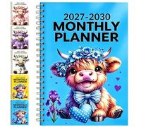 Agenda mensile con calendario 2027-2030 - Pianificatore quadriennale (E#)