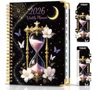 Agenda Mensile e Settimanale 2026 - Quaderni A5 Settimana da Visualizzare da Gennaio a Dicembre 2026, 21,5 x 16 cm Agenda Settimana 2026 da Visualizzare Rilegato a Spirale, Kokonote con Segnalibro