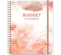 Agenda mensile per il bilancio, 20,3 x 24,1 cm, con tracker delle spese, diario mensile di bilancio, rosa