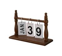 Agenda mensile per il giorno del prossimo anno, ornamento da tavolo, calendario da tavolo, calendario da tavolo, riutilizzabile, elegante calendario perpetuo, calendario da scrivania unico per spazio