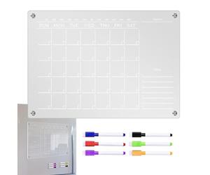 Agenda Mensile Trasparente: Lavagna Magnetica Settimanale In Acrilico, Panoramica Chiara Della Pianificazione | Organizzazione Della Riutilizzabile, Di Lavagna Per Il Frigorifero, Pian