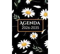 Agenda Mensuel 10 ans 2026-2035: Planificateur de 120 Mois | de Janvier 2026-Décembre 2035 | 1 mois sur 2 pages | Organisateur Français | Format de Poche A5 | 287 pages.