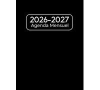 Agenda Mensuel 2026-2027: 2 ans Du 1 janvier 2026 jusqu'a le 31 Décember 2027