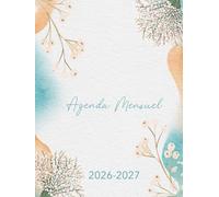Agenda Mensuel 2026-2027: 2 Ans - Planning Simple sans Heures en Français - Idéal pour le Travail ou les Études - du Premier Janvier 2026 au 31 Décembre 2027 - Grand Format A4 - Couverture Mate.