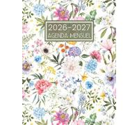 Agenda Mensuel 2026-2027: Planificateur de 2 Ans de Janvier 2026 à Décembre 2027 - 1 Mois sur Deux Pages || 24 Mois Calendrier Organisateur avec Jours Fériés || Grand Format - Français