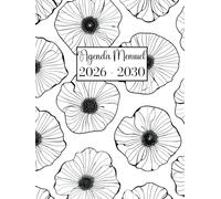 Agenda Mensuel 2026-2030: A4, Cinq ans, de janvier 2026 à décembre 2030