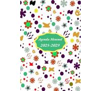 Agenda Mensuel cinq ans: Planificateur Mensuel de 60 Mois - de Janvier au Décembre, 1 Mois sur 2 Pages, Format a5.