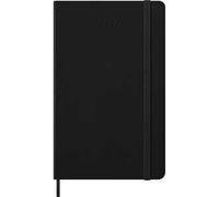 Moleskine Agenda Settimanale 2027, Planner 12 Mesi Con Spazio Per Note, Copertina Rigida e Chiusura Elastica, Formato Large 13x21 cm, Colore Nero