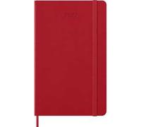 Moleskine Classic 12 Month 2027 Weekly Planner, Hard Cover, Large (5" x 8,25"), Scarlet Red, 144 pagine