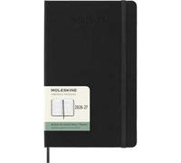 Moleskine 18 Monate Wochenkalender 2026/2027, L/A5, 1 Wo = 2 Seiten, Horizontal, Fester Einband, Schwarz