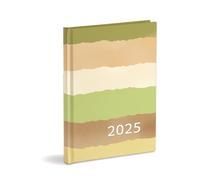 Agenda Organizer 2025 Gennaio-Dicembre 2025 copertina rigida, Settimanale, Marrone e Beige