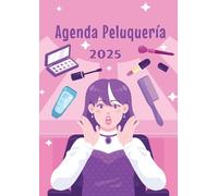 Agenda Peluquería 2025: Libro de Citas para Peluqueria con Fecha y por Horas, Dia por Pagina 4 Empleados | Intervalo de 30 Minutos de 8:00 a 21:30 (4 Columnas) y Calendario de Mes Corriente A4