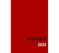 AGENDA PER L'AVVOCATO 2025: copertina rossa