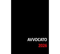 AGENDA PER L'AVVOCATO 2026: copertina nera