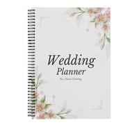 Agenda per matrimoni da sposa, organizer per lista di controllo del fidanzamento, 21 x 14 cm, taccuino con copertina rigida, diario completo per la pianificazione del matrimonio, cronologia e