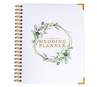 Agenda per organizzare le nozze - edizione floreale dorata - idea regalo, diario con calendario, per il fidanzamento (lingua italiana non garantita)