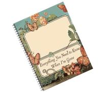 Agenda per pianificazione fine vita, organizer per arrangiamenti finali, pianificatore degli ultimi desideri, 28 x 21 cm, preparazione guidata, formato A5 per affari e desideri finali