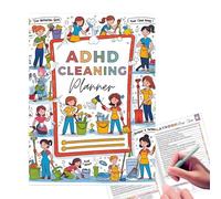Agenda Per Pulizie Per Adulti - Lista Di Controllo E Calendario Per Pulizie - Organizzatore Giornaliero Settimanale Mensile Annuale Per Gestione Della Casa Per Adulti E Famiglie