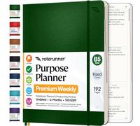 Agenda per scopi B5, non datata, mensile, settimanale, giornaliera, per la produttività, 2024, per la vita e la salute, strumento aziendale, strumento aziendale per professionisti, mamme, studenti