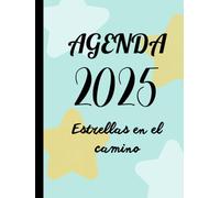 Agenda personal - Celeste pastel con decoración de estrellas amarillas, de recordatorios de actividades diarias (328 páginas) para adolescentes y adultos en su vida diaria