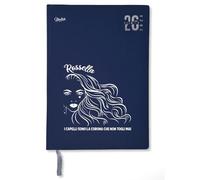 "Agenda Personalizzata A5 con Nome - Tema Capelli | Diario Elegante per Parrucchieri, Makeup Artist & Beauty Lovers" (BLU)