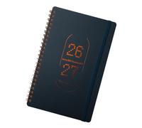Agenda Pianificatore Settimanale 2027 in Pu, Carta e Metallo | Design Elegante e Semplice, Chiusura Elastica Sicura, Robusta Costruzione, per Note e Ordini di Riunione