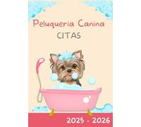 Agenda Planificador, cuaderno de Citas peluquería Canina Yorkshire Terrier: 195 páginas, formato A5 fácil de llevar, 5 semanas por mes, control de ... del próximo año, cuaderno para un año y medio
