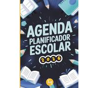 Agenda planificador escolar 2026: Organización clara y visual día a día, y semana a semana, para que los niños con TDAH o dificultades de aprendizaje ... enero a diciembre. Interior en blanco y negro