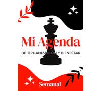 Agenda Planificador Semanal - Organización y Bienestar: Diseña tu semana, equilibra tu vida (Rojo)