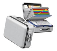 Agenda portadocumenti chiusa, ignifuga, impermeabile, con divisori multipli, piano ergonomico, articoli importanti, scatola portadocumenti ergonomica ignifuga, con scomparti multipli, per ufficio e